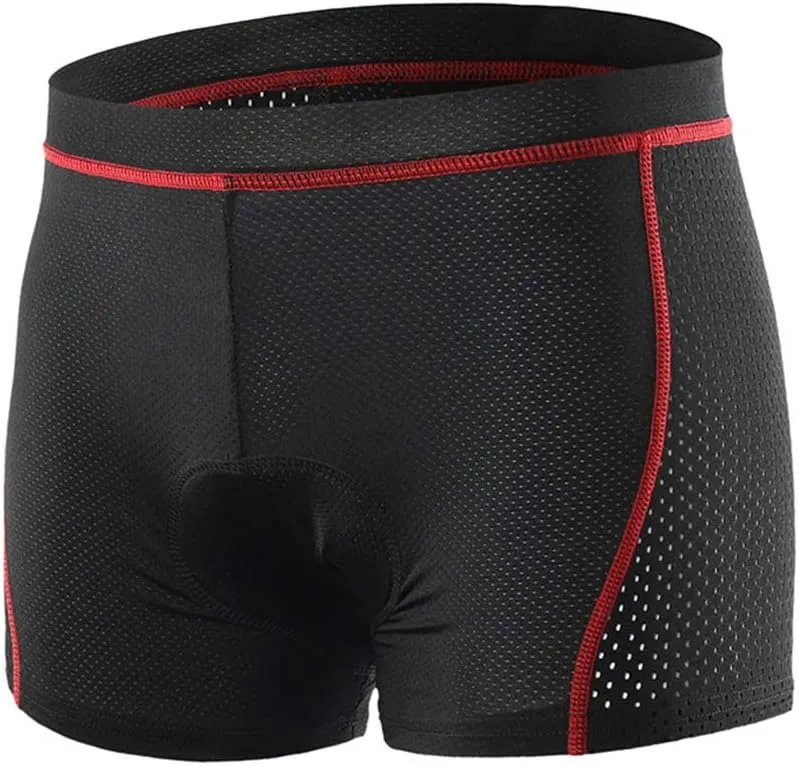 Upgrade Men's Cycling Underwear Soft Mesh Gel Padded Cycling Underwear Undershorts MTB Liner Shorts