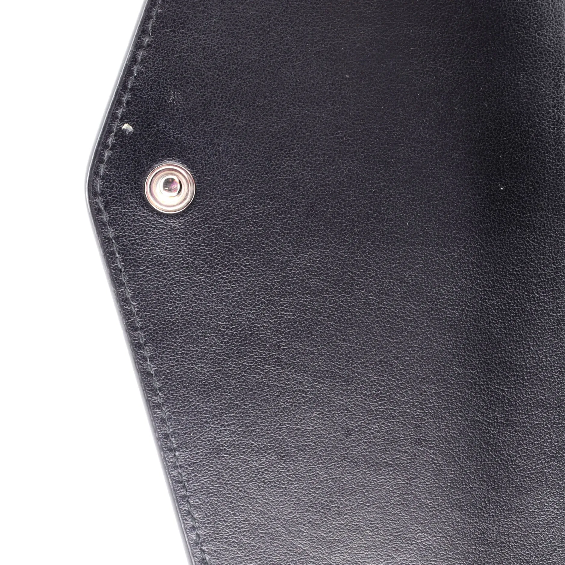 Uptown Chain Wallet Crocodile Embossed Leather