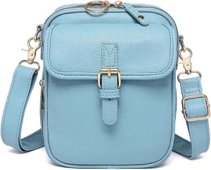 Urvash Crossbody Leather Bag, Retro Double-Layer Large Capacity Mini Crossbody Bags