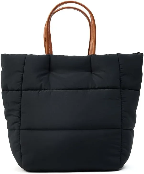 VAKAER Puffer Tote Bag Women Lightweight Down Handbag with adjustable Straps, Quilted Shoulder Crossbody Bags For Work Travel