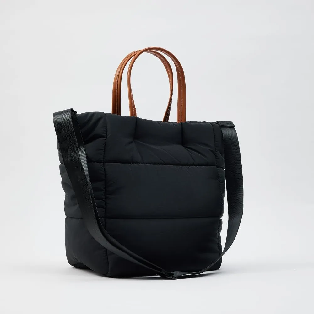 VAKAER Puffer Tote Bag Women Lightweight Down Handbag with adjustable Straps, Quilted Shoulder Crossbody Bags For Work Travel