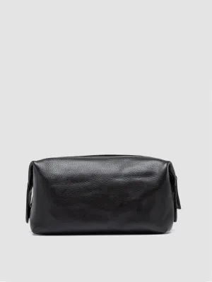 VANITY CASE 001 - Black Leather Pouch