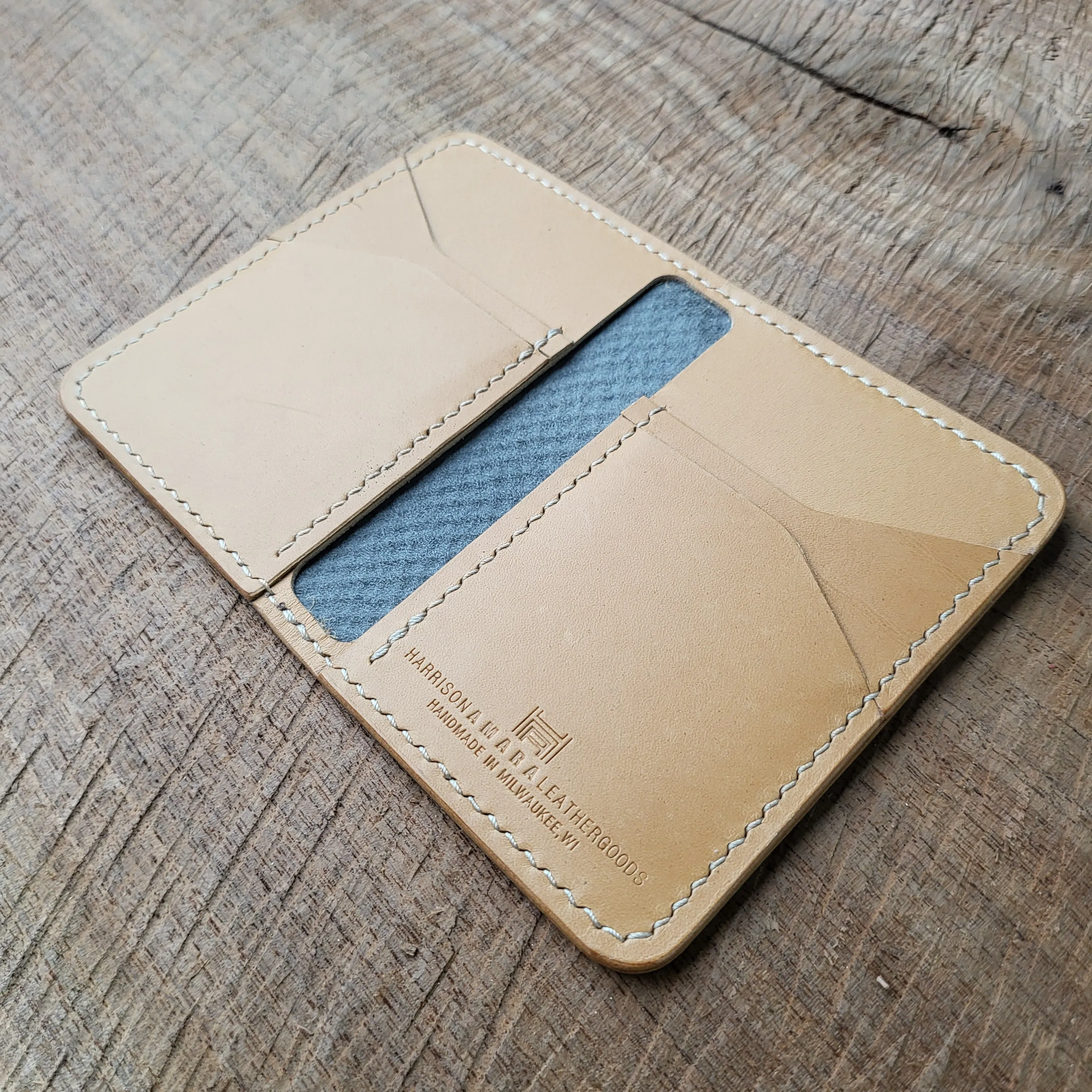 Vertical Curved Cross Card Wallet