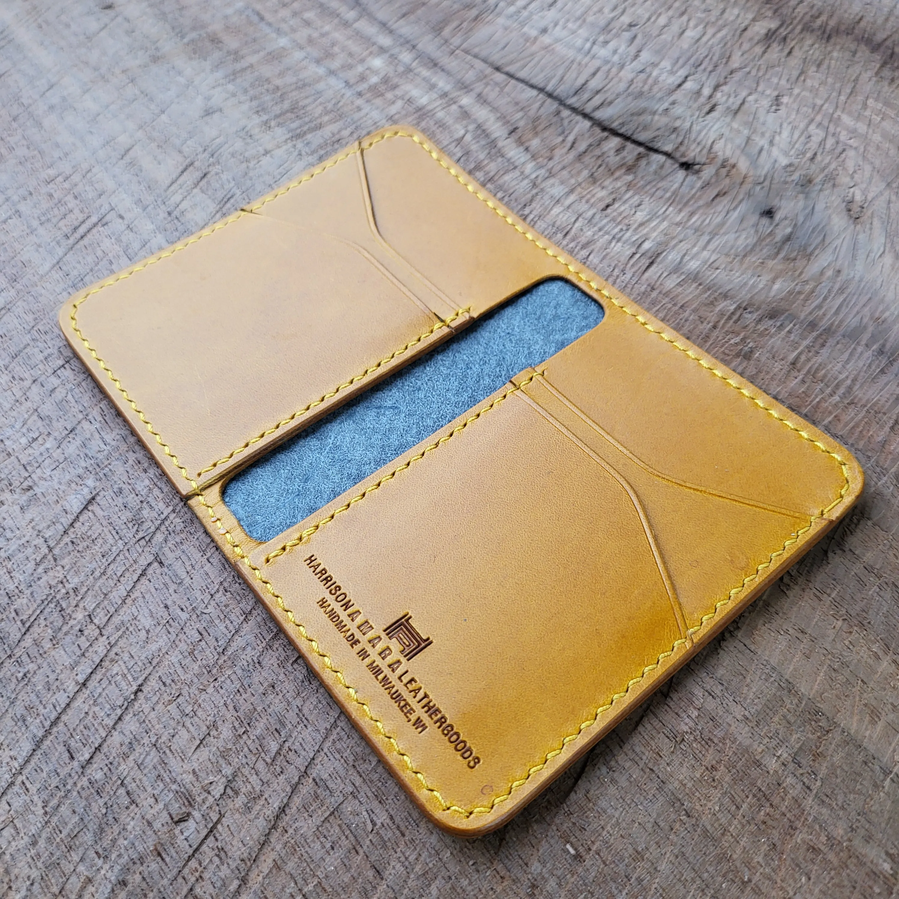 Vertical Curved Cross Card Wallet
