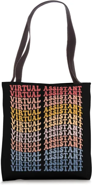 Virtual Assistant Groovy Retro Tote Bag