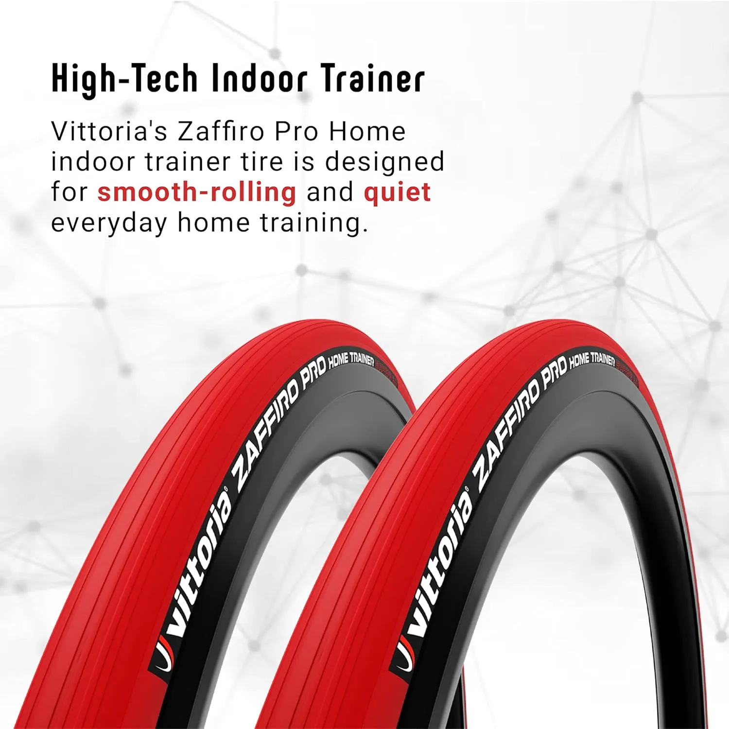 Vittoria Zaffiro Pro Home Indoor Trainer Tire - Indoor Bike Trainer Tire - Foldable Training Bicycle Tire
