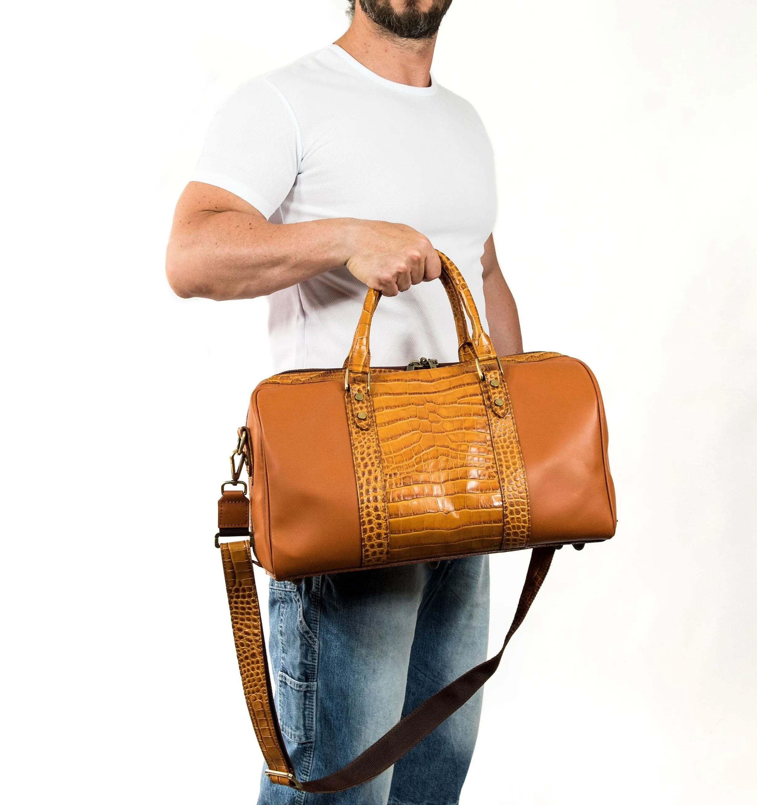 WATERPROOF CROCODILE DUFFLE BAG