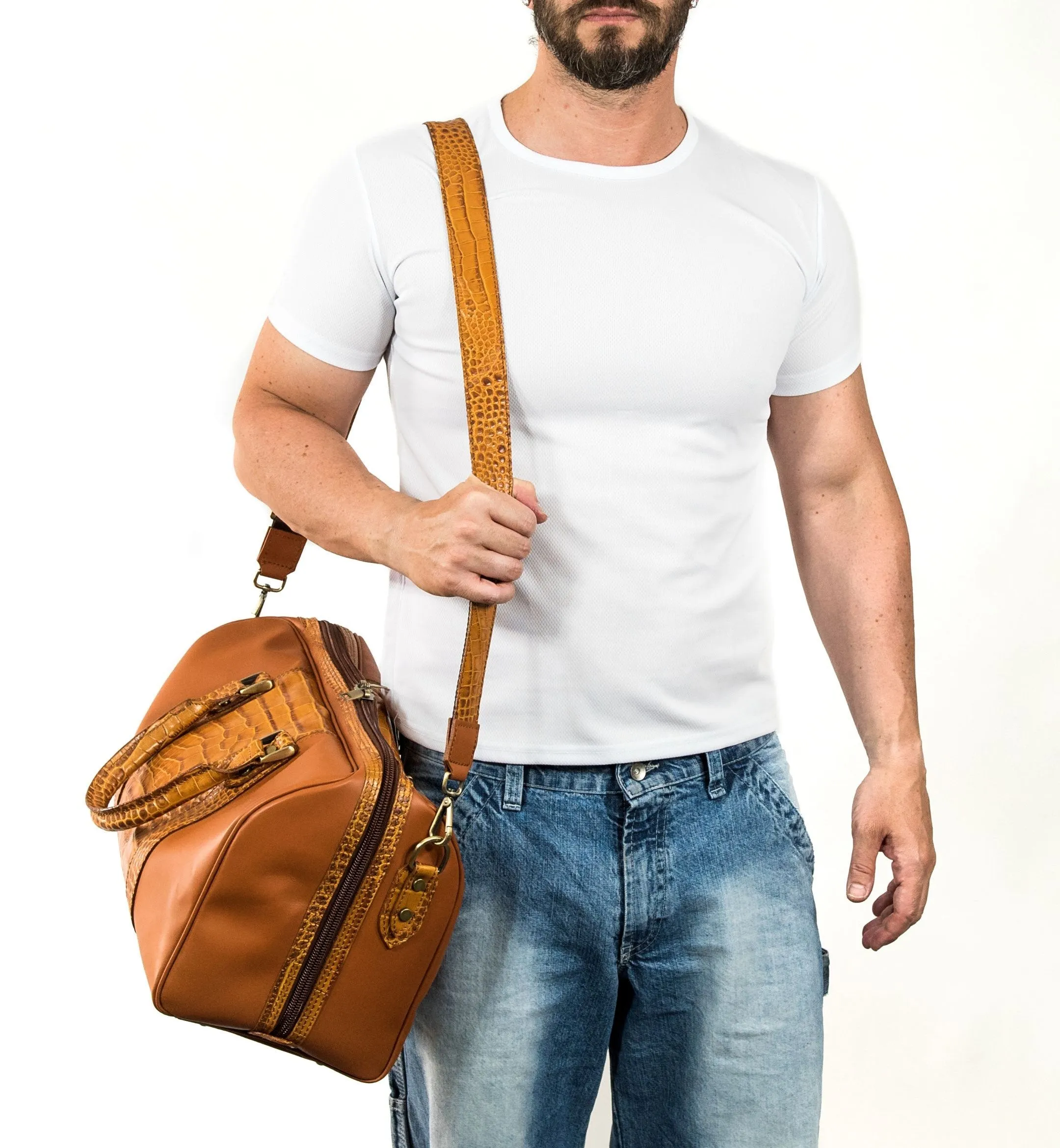 WATERPROOF CROCODILE DUFFLE BAG