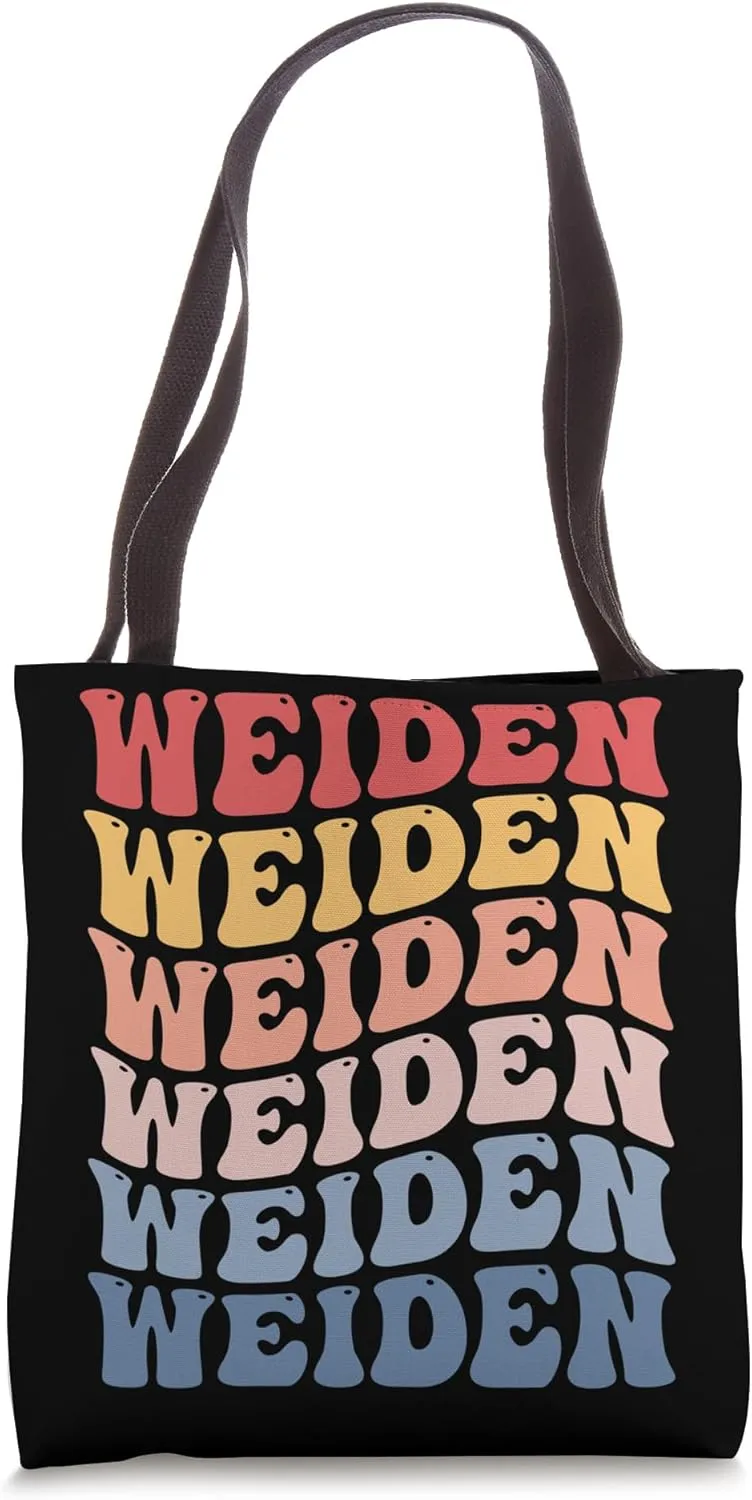 Weiden City Groovy Retro Tote Bag