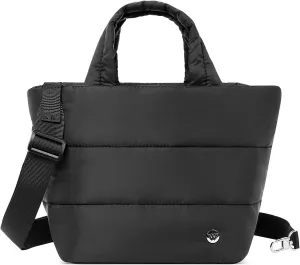 WESTBRONCO Small Puffer Bag Quilted Crossbody Bags for Women Puffy Purse Nylon Shoulder Handbag with Adjustable Strap