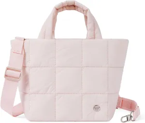 WESTBRONCO Small Puffer Bag Quilted Crossbody Bags for Women Puffy Purse Nylon Shoulder Handbag with Adjustable Strap