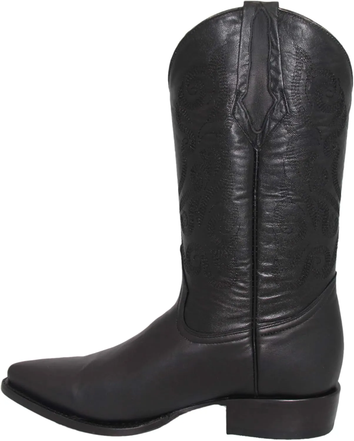 Western Shops Genuine Cowhide Leather Cabra Mens Rodeo J Toe Western Cowboy Boot
