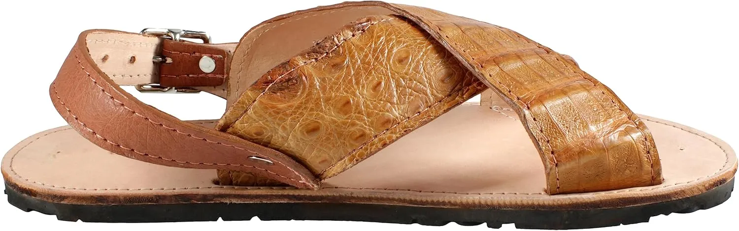 White Diamonds Boots Men Exotic Sandals Genuine Crocodile Leather Huaraches Piel Cocodrilo