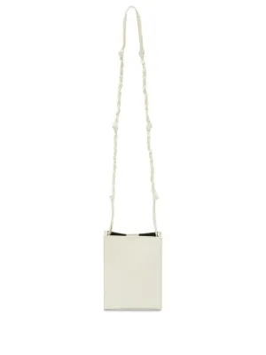 White Embossed Crocodile Effect Shoulder Bag
