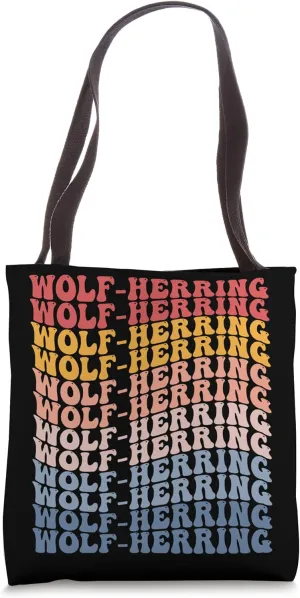 Wolf-Herring Groovy Retro Fish Tote Bag