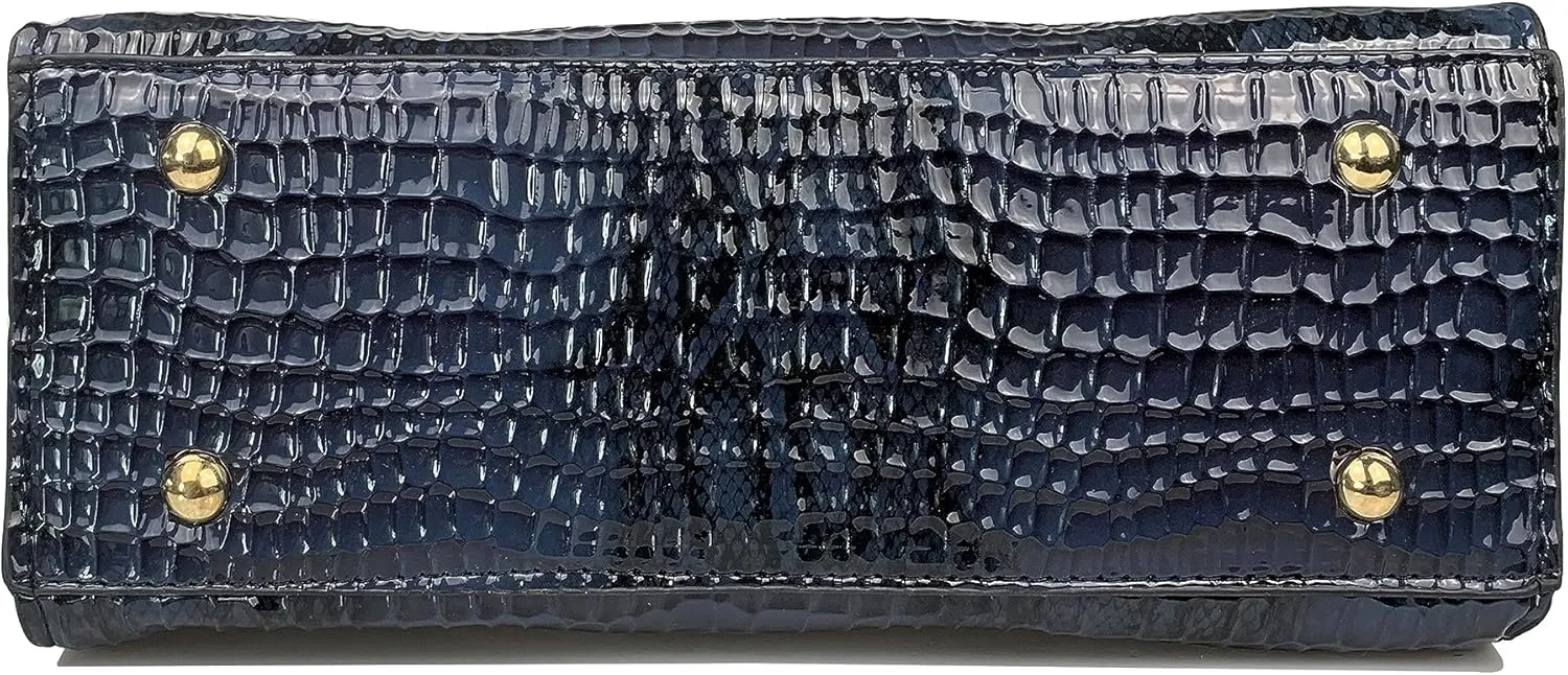 Women's Handbag Crocodile Embossed Pattern Top-Handle Shoulder Bag