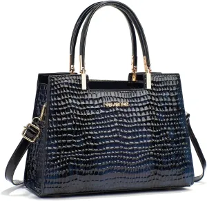 Women's Handbag Crocodile Embossed Pattern Top-Handle Shoulder Bag