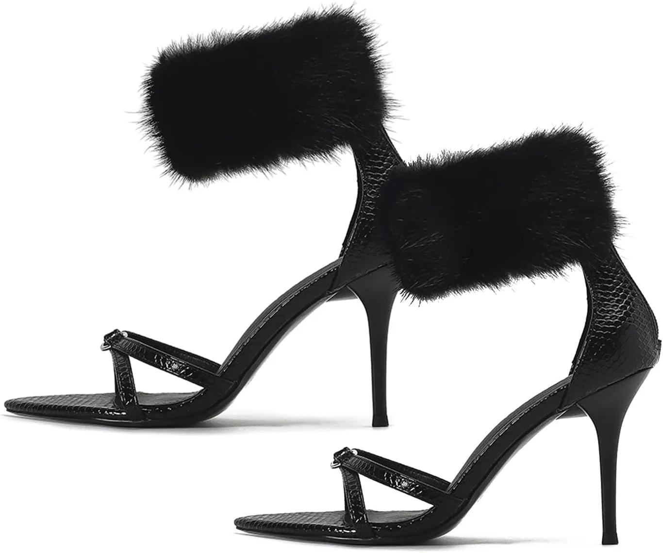 Women's High Stilettos Heels, Women's High Fine Heel Buckle Ankle Strap Sandals Wedding Bridal Party Prom Dress Shoes