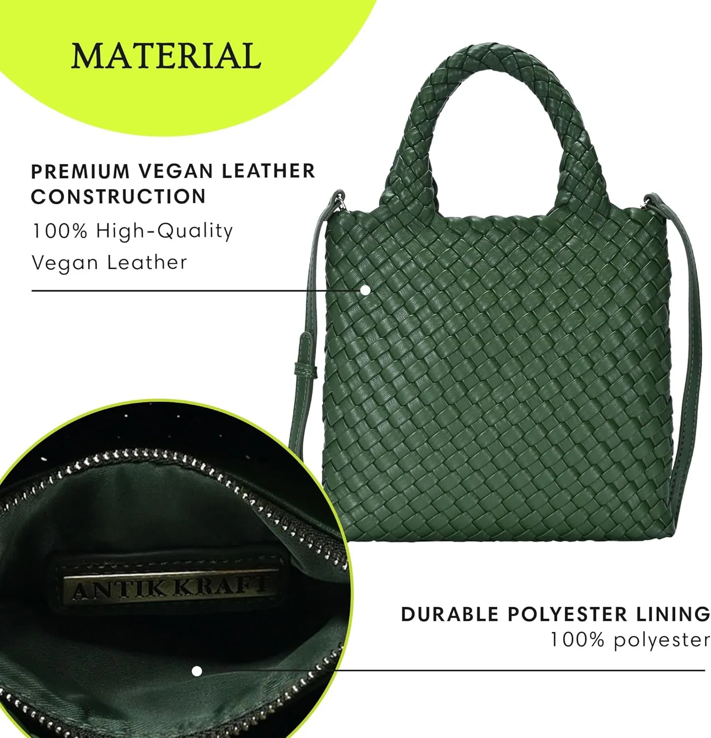 Women's Melody 2-in-1 Woven, Shoulder Bags for Women, Stylish Pouch Wristlet, Vegan Leather, Light Gold Hardware