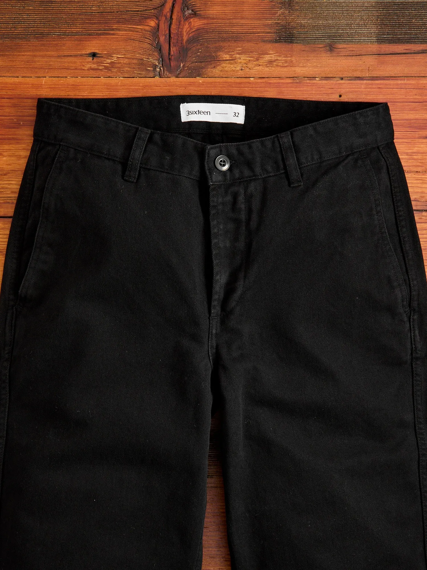 Work Pant in Black Twill