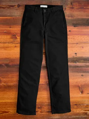 Work Pant in Black Twill