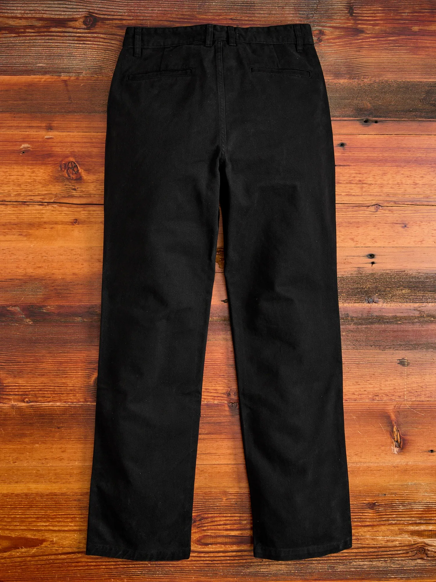Work Pant in Black Twill