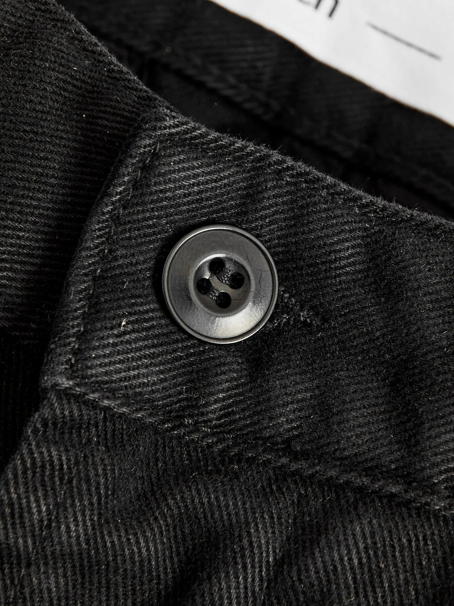 Work Pant in Black Twill