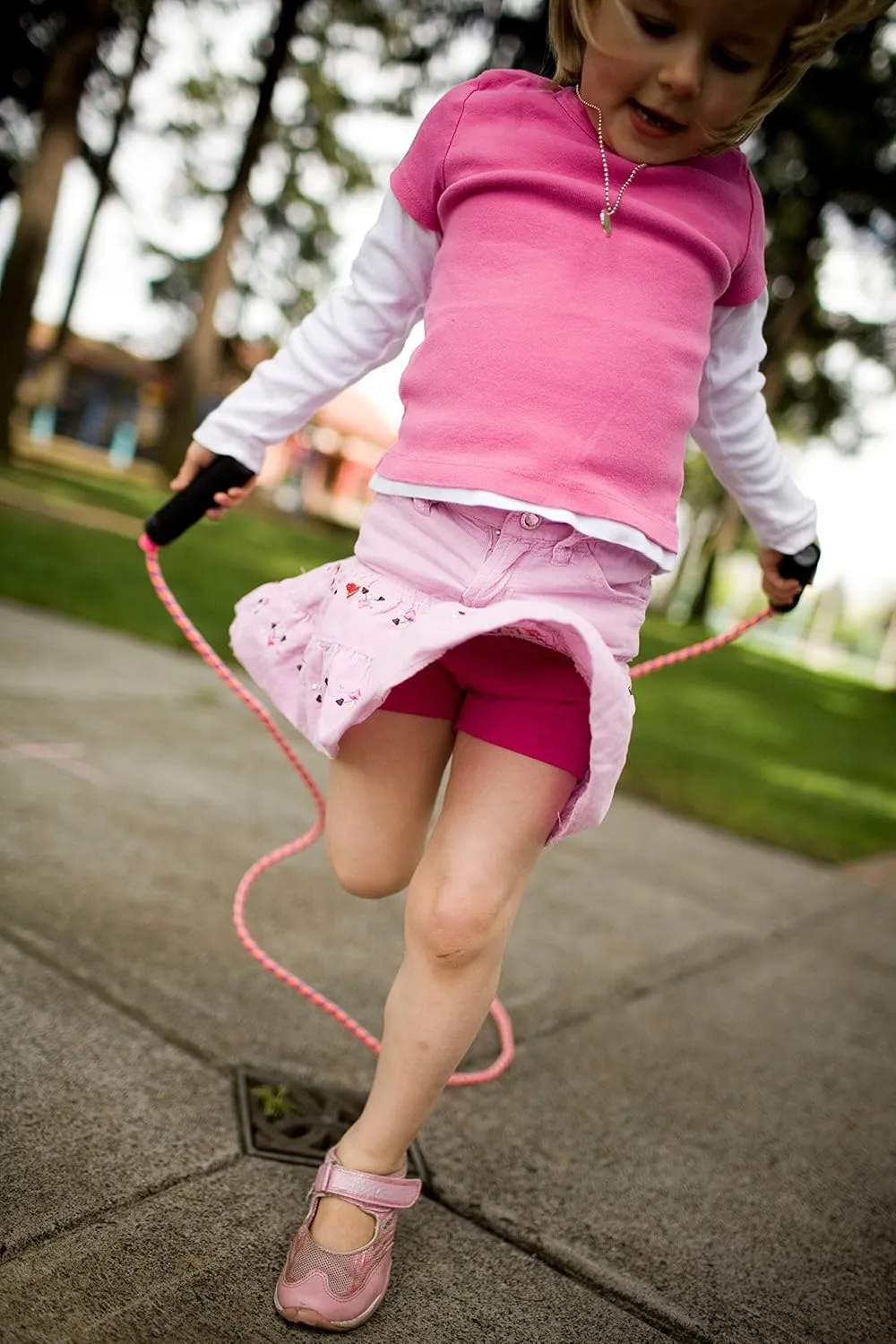 Worry-Free Girl's Playground Shorts, Nylon and Spandex Blend,