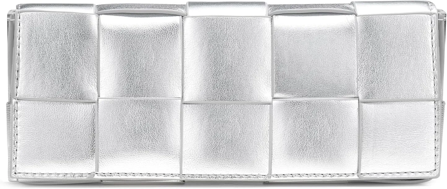 Woven Clutch Purses for Women - Sleek Shoulder Handbag for Evening, Formal Events, Wedding, Party, Special Occasions