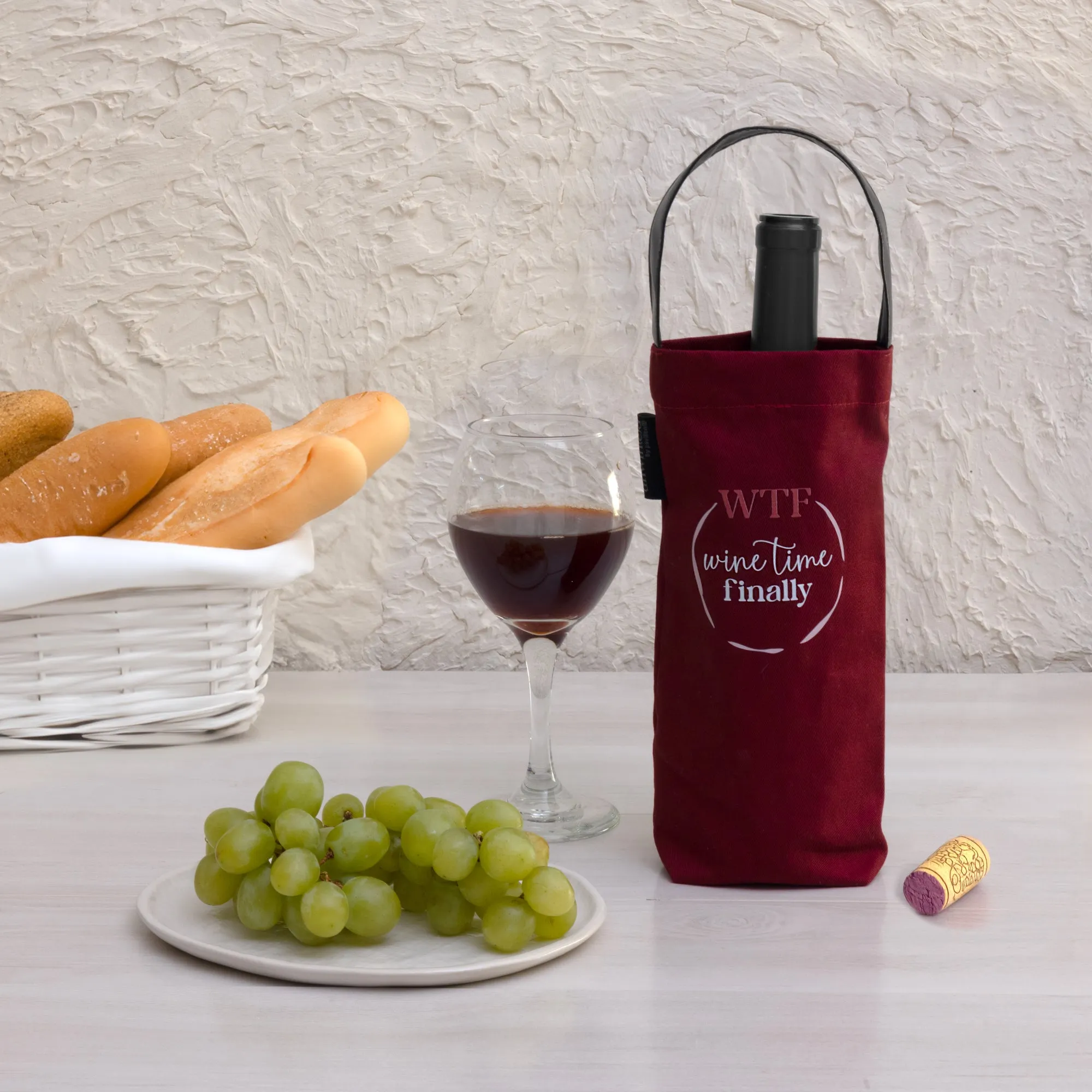 WTF Wine Bottle Gift Bag
