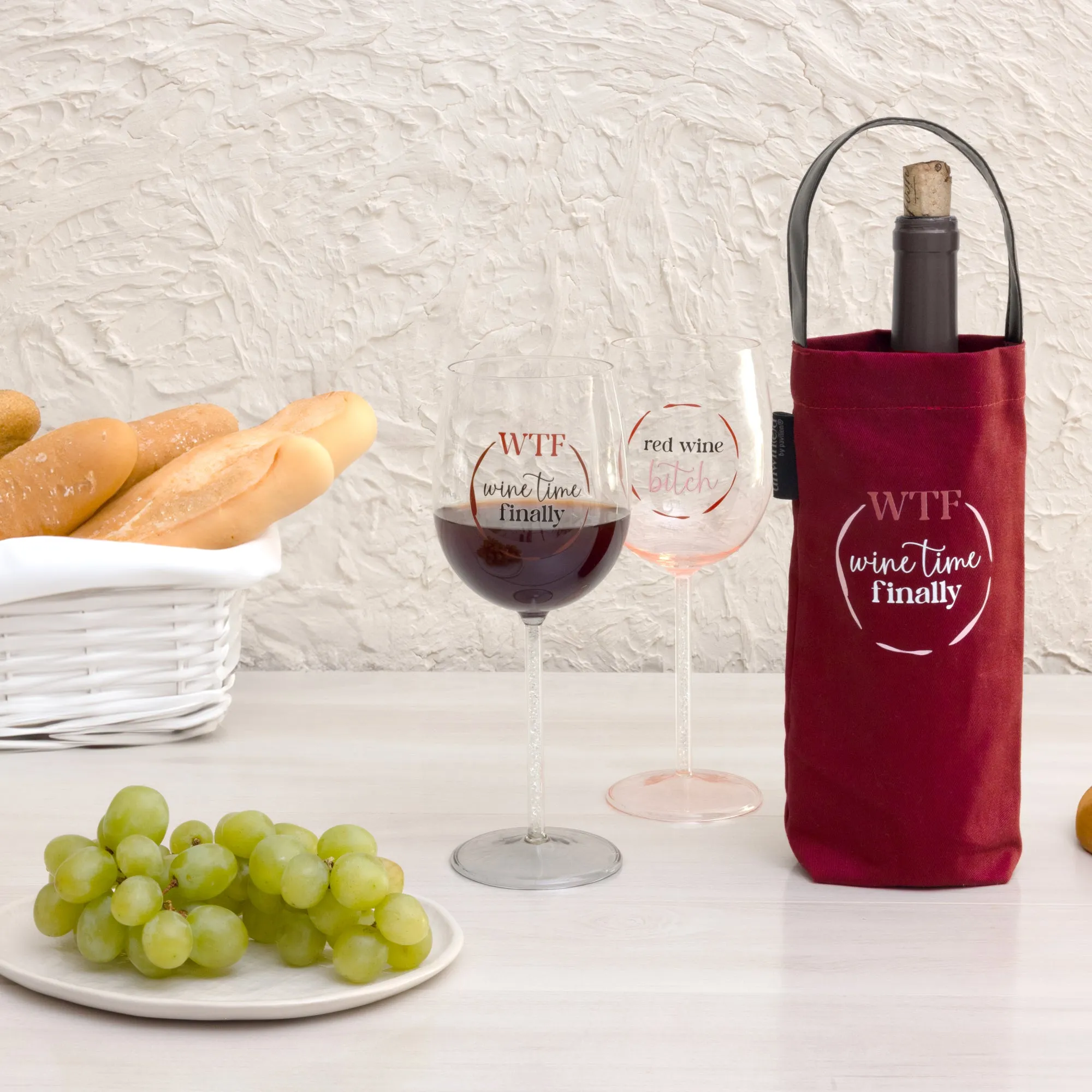 WTF Wine Bottle Gift Bag