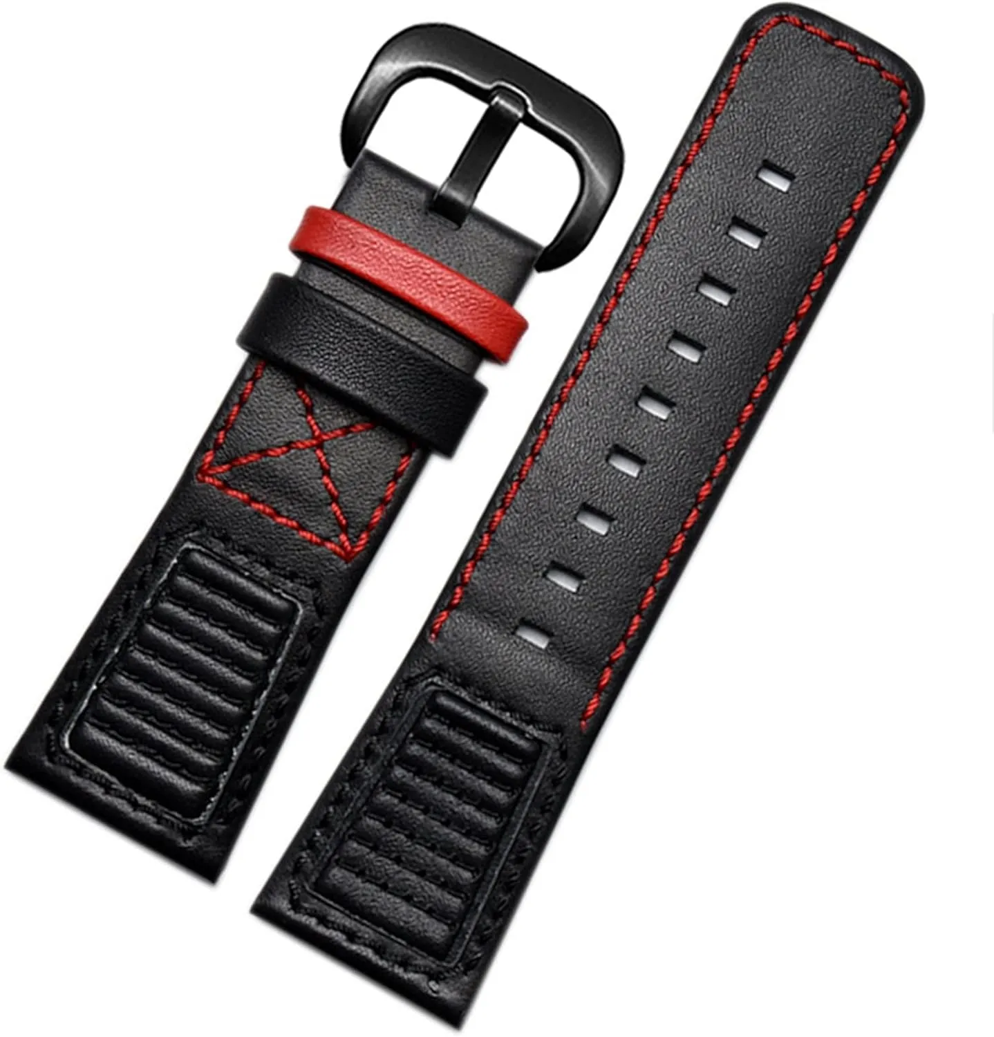 XMKT 28mm Genuine Leather With Stitches Wrist Watchband Loops For Sevenfriday P3B/01 S2/01 Men Watch Strap