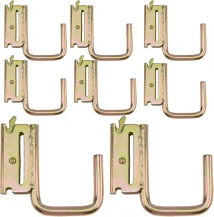XSTRAP STANDARD 8 PCS E Track J Hooks, 2-inch Steel J Hook Mount Set Tie Down Anchor Points Pickup, Cargo Van, Enclosed Trailers, Semi-Trucks Trailer Hang Tools