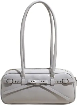 Y2k Purse 2000s Vintage Going Out Shoulder Street Girly Bowling Bag Goth Cute Grunge Sleek Coquette Leather Studded Purses