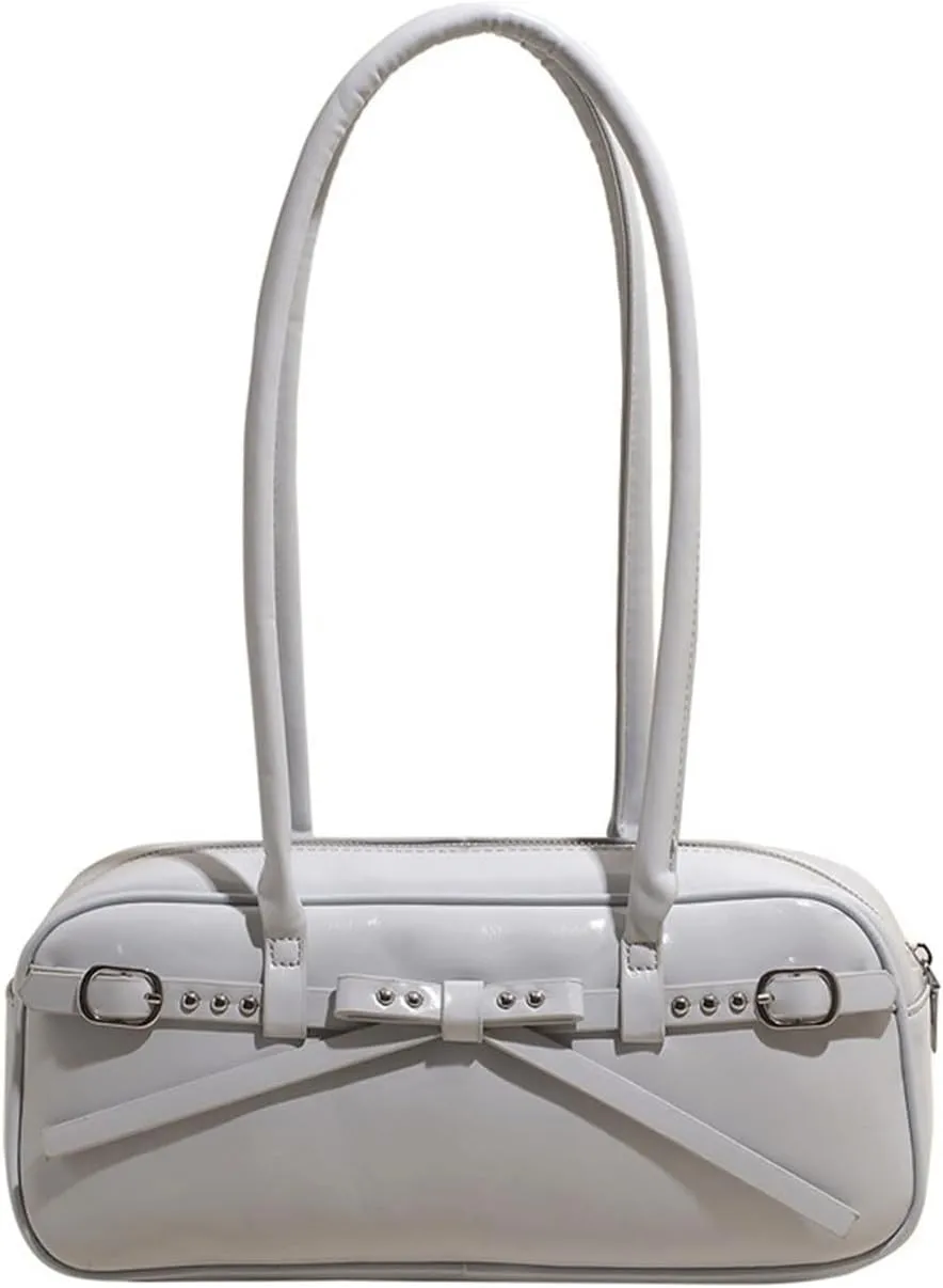 Y2k Purse 2000s Vintage Going Out Shoulder Street Girly Bowling Bag Goth Cute Grunge Sleek Coquette Leather Studded Purses