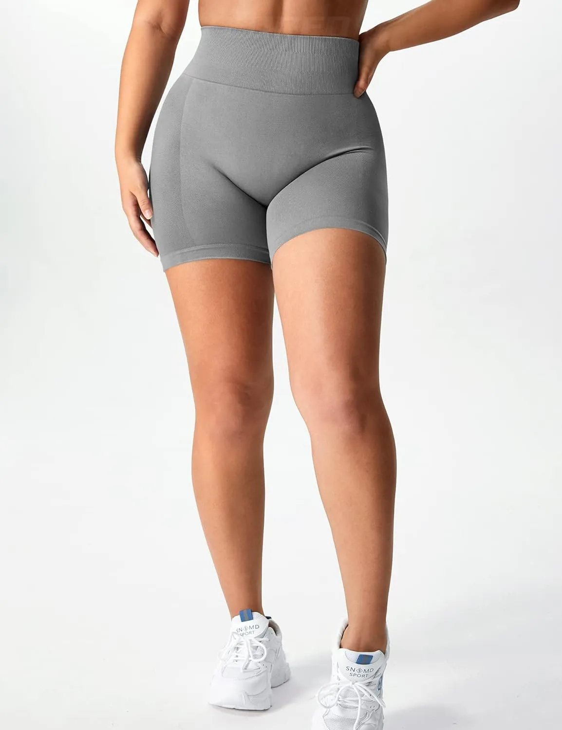 YEOREO Women Seamless Scrunch Workout Shorts High Waisted Intensify Running Gym Yoga Workout