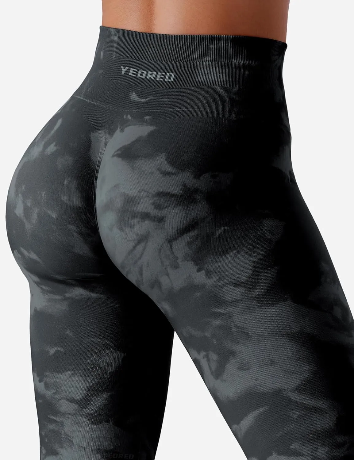 YEOREO Workout Leggings for Women Jada Scrunch Butt Lifting Leggings Seamless Screen Print Gym Yoga Pants