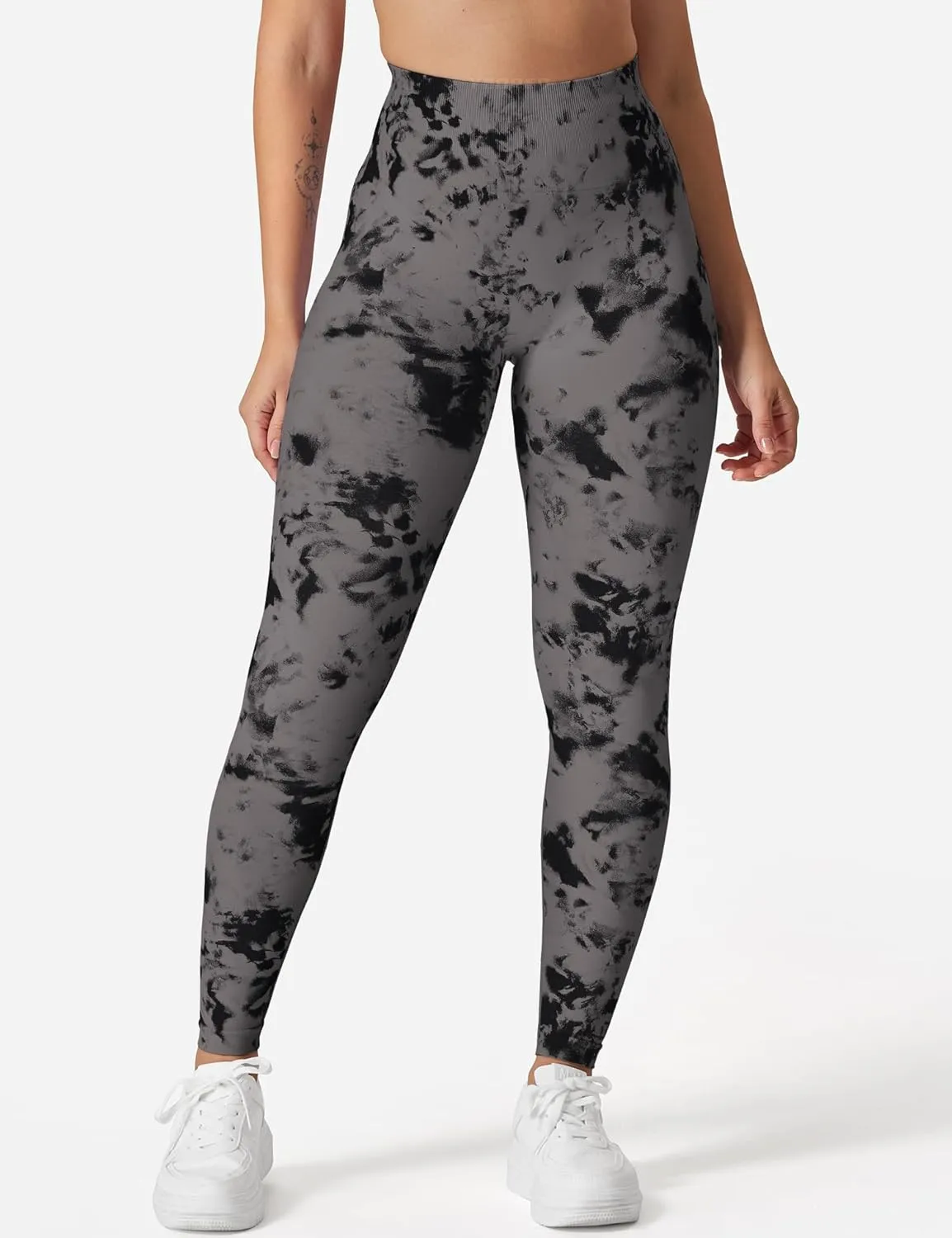 YEOREO Workout Leggings for Women Jada Scrunch Butt Lifting Leggings Seamless Screen Print Gym Yoga Pants