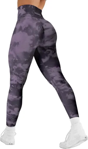 YEOREO Workout Leggings for Women Jada Scrunch Butt Lifting Leggings Seamless Screen Print Gym Yoga Pants
