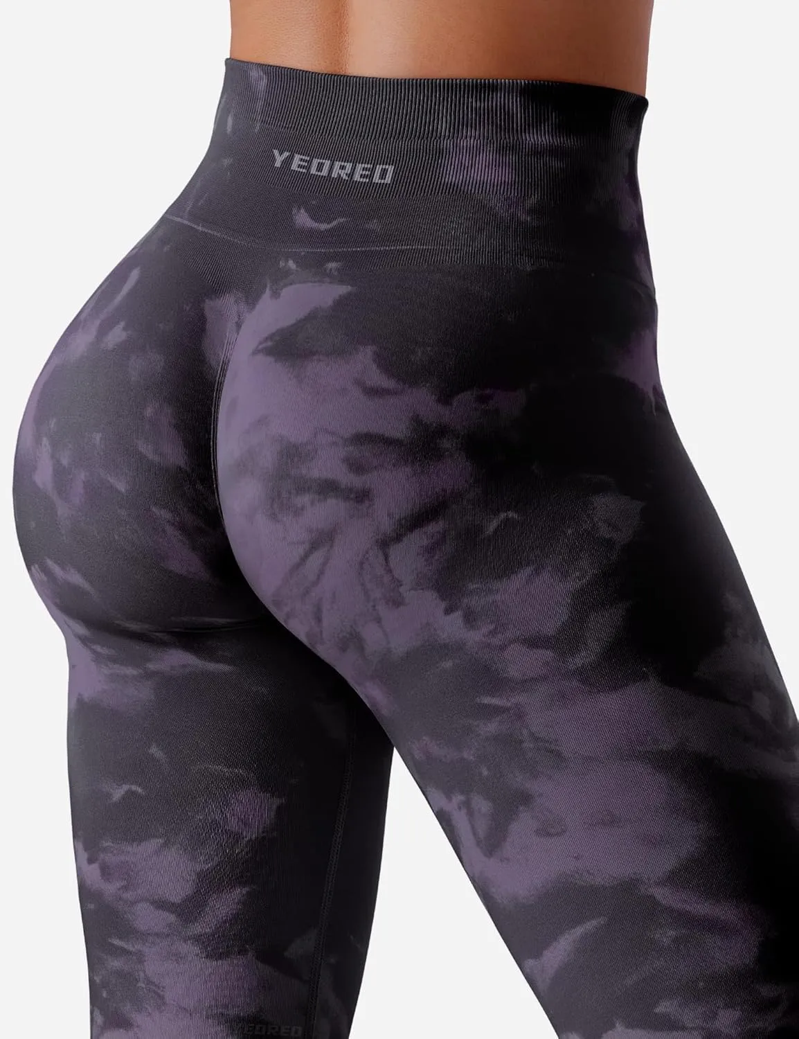 YEOREO Workout Leggings for Women Jada Scrunch Butt Lifting Leggings Seamless Screen Print Gym Yoga Pants