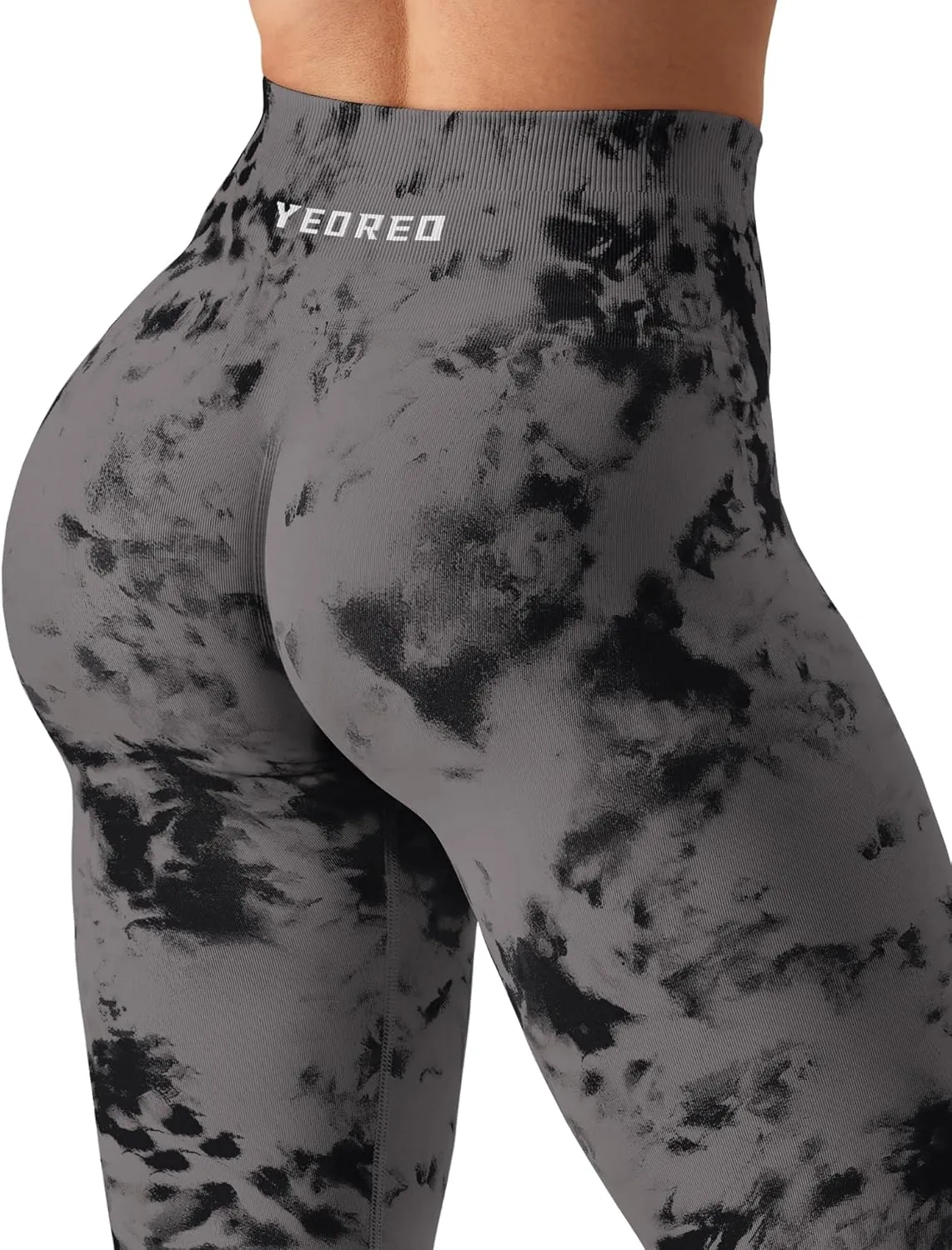 YEOREO Workout Leggings for Women Jada Scrunch Butt Lifting Leggings Seamless Screen Print Gym Yoga Pants