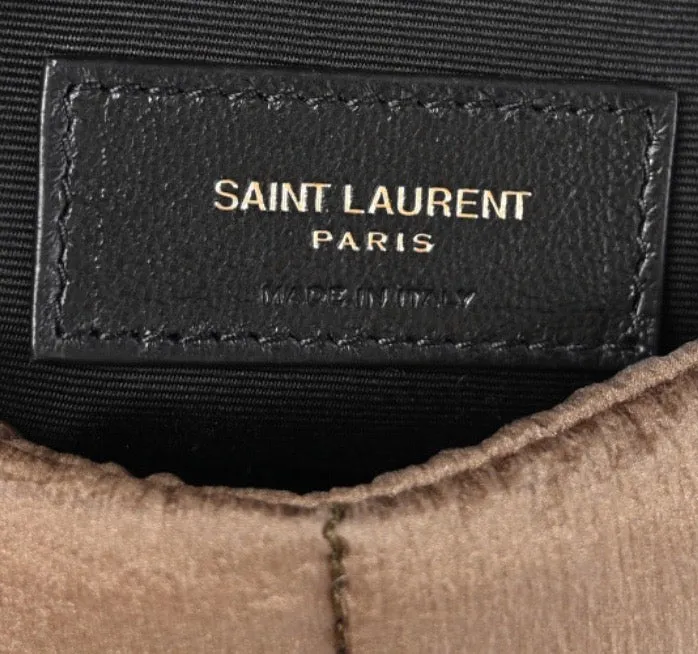 YSL NYLON QUILTED SMALL LOULOU PUFFER CHAIN BAG