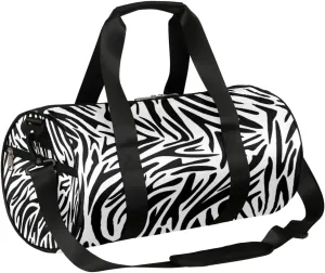Zebra Print_256858879 Gym Bag Small Gym Duffel Bags for Men Women Overnight Weekender Bags Lightweight Sport Duffle Bag Carry On Gymbag